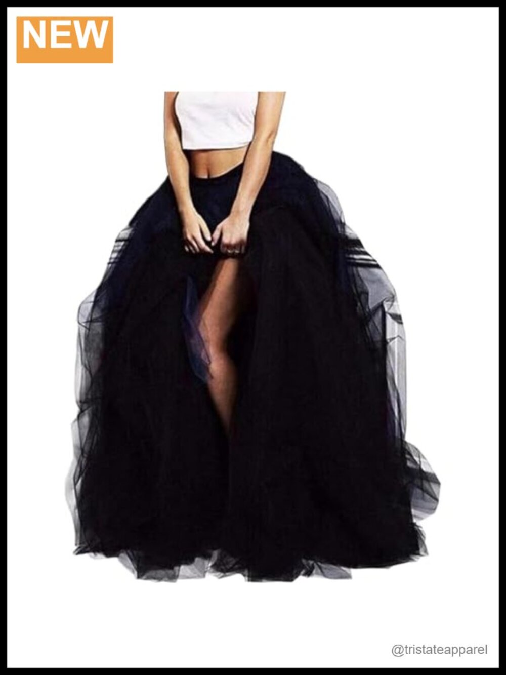 Women Maxi Tulle Layered High Waist Special Occasion Skirt